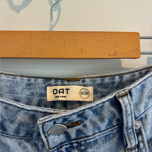 Oat New York Light Blue Straight Leg Jeans - Picture 3 of 3